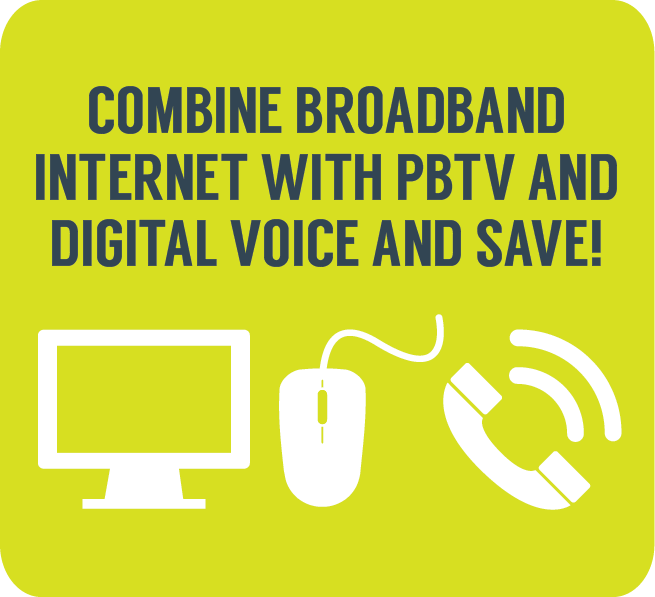Combine Broadband with TV and Telephone and save